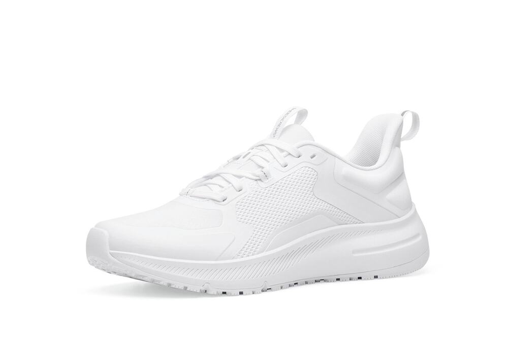 SHOES FOR CREWS WOMEN'S SLIP-RESISTANT WORK SNEAKERS - CROSSING, SIZE 11 WHITE
